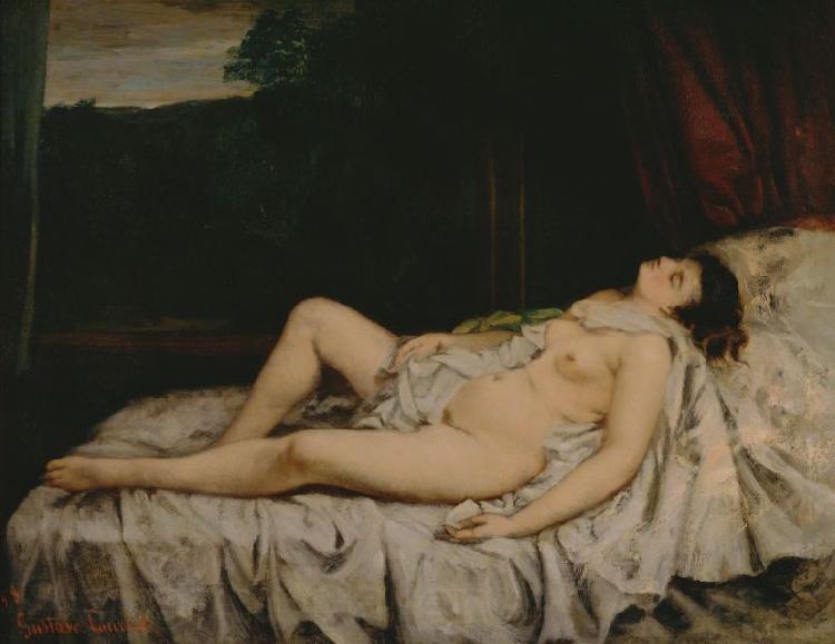 Gustave Courbet Sleeping Nude Spain oil painting art